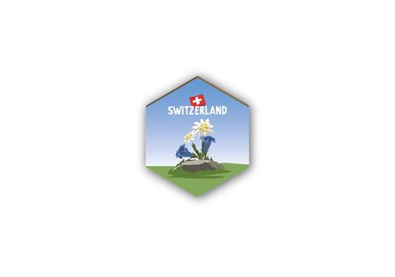 Magnet Edelweiss & Enzian - Switzerland