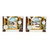 Magnet Fenster mit Winterlandschaft, 7 x 5.5cm, 2 assortiert