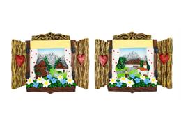 Magnet Fenster Sommer, 7.5x6cm, 2 assortiert