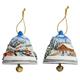 Magnet Glocke Winterlandschaft, 2 assortiert