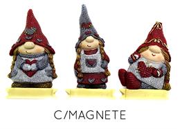 Magnet Gnom Damen, 3 assortiert
