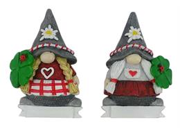 Magnet Gnom Kleeblatt, 2 assortiert