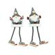 Magnet Gnom mit langen Beinen und Ski, 14x4cm, 2 assortiert