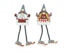 Magnet Gnom mit langen Beinen und Ski, 2 assortiert