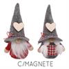 Magnet Gnom, Tiroler mit Holzherz, 2 assortiert
