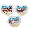 Magnet Herz Winterlandschaft, 3 assortiert