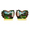 Magnet Herzform Sommer mit Thermometer, 2 assortiert