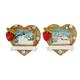 Magnet Herzform Winterlandschaft, 2 assortiert