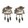 Magnet Kuckucksuhr mit Tannenzapfen, 2 assortiert