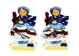 Magnet Mädchen Winterlandschaft, 2 assortiert