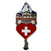 Magnet Metall Matterhorn Zermatt Switzerland Herz, silber