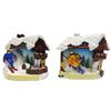 Magnet Skifahrer mit Schnee, Haus, 2 assortiert
