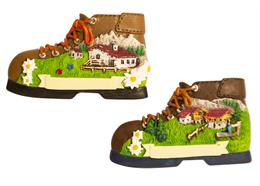 Magnet Somemrlandschaft mit Wanderschuh, 2 assortiert
