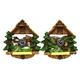 Magnet Sommer Almhaus mit Kuckuckuhr, 2 assortiert