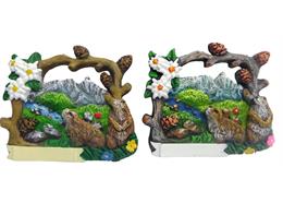 Magnet Sommer Berge mit Murmeltier, 2 assortiert