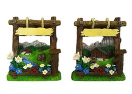 Magnet Sommer Blumenkasten mit Bergen, 2 assortiert