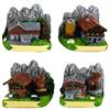 Magnet Sommer Haus mit Tier, 4 assortiert