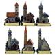 Magnet Sommer Kirche, 6 assortiert