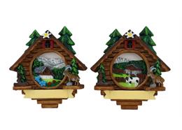 Magnet Sommer Kuckucksuhr, 2 assortiert