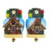 Magnet Sommer Kuckucksuhr mit Almhaus, 2 assortiert