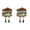 Magnet Sommer Kuckucksuhr mit Tannenzapfen, 2 assortiert