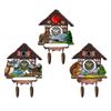 Magnet Sommer Kuckucksuhr mit Tannenzapfen, 2 assortiert