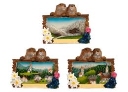 Magnet Sommer Murmeltier, 3 assortiert