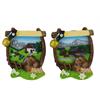 Magnet Sommer Murmeltier mit Almhütte, 2 assortiert