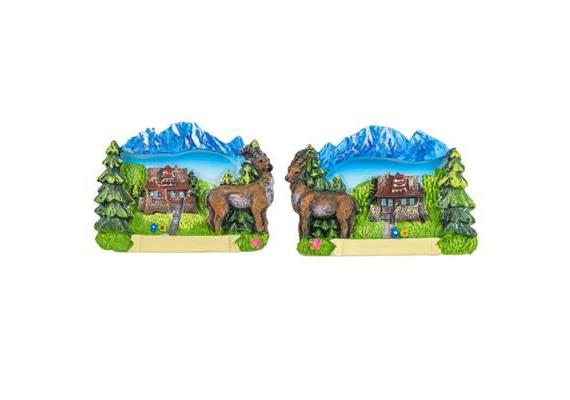 Magnet Sommer See mit Steinbock, 2 assortiert