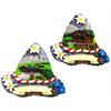 Magnet Sommer Tiroler Hut, 2 assortiert