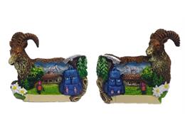 Magnet Sommerlandschaft auf Steinbock, 2 assortiert