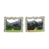 Magnet Sommerlandschaft in Edelweissrahmen, 2 assortiert