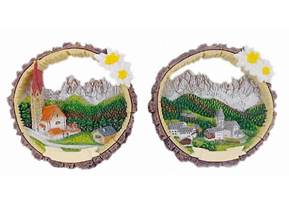 Magnet Sommerlandschaft in Rinde, 2 assortiert