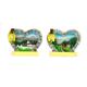 Magnet Sommerlandschaft in Steinherz und mit Glocke, 2 assortiert