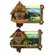 Magnet Sommerlandschaft Kuckucksuhr, 2 assortiert