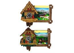 Magnet Sommerlandschaft Kuckucksuhr, 2 assortiert