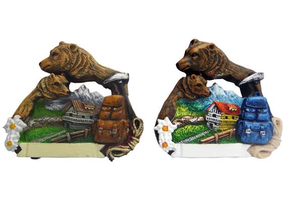 Magnet Sommerlandschaft mit Bär, 2 assortiert
