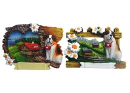 Magnet Sommerlandschaft mit Bernhardiner, 2 assortiert