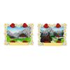 Magnet Sommerlandschaft mit Edelweissrahmen, 2 assortiert