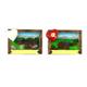 Magnet Sommerlandschaft mit Holzrahmen, 2 assortiert