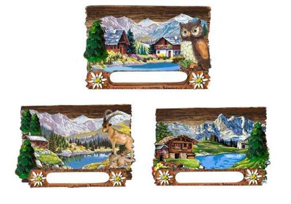 Magnet Sommerlandschaft mit Tieren, 3 assortiert