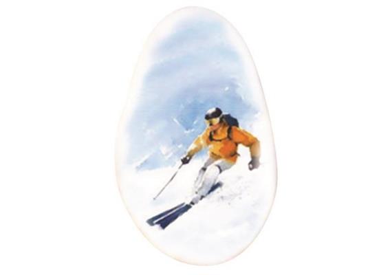 Magnet Stein Winter Skifahrer