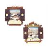 Magnet Winter Fenster mit Edelweiss, 2 assortiert