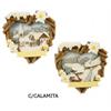 Magnet Winter Holzherze mit Winterlandschaft und Edelweiss, 2 assortiert