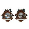 Magnet Winter Kuckucksuhr Landschaft, 2 assortiert