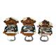 Magnet Winter Kuckucksuhr mit Flaschenöffner, 3 assortiert