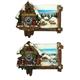 Magnet Winter Kuckucksuhr und Almhäuser, 2 assortiert
