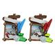 Magnet Winter mit Holzbilderrahmen und Ski, 2 assortiert