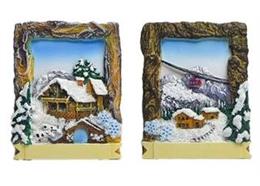 Magnet Winter mit Seilbahn, 2 assortiert