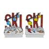 Magnet Winter mit Ski Schriftzug, 2 assortiert